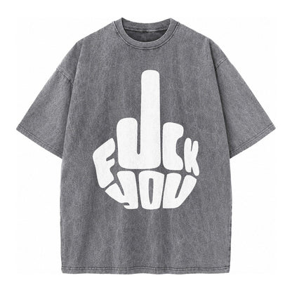 Fuck You Vintage T-shirt – Grey