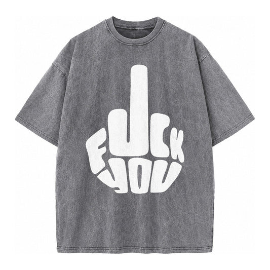 Fuck You Vintage T-shirt – Grey