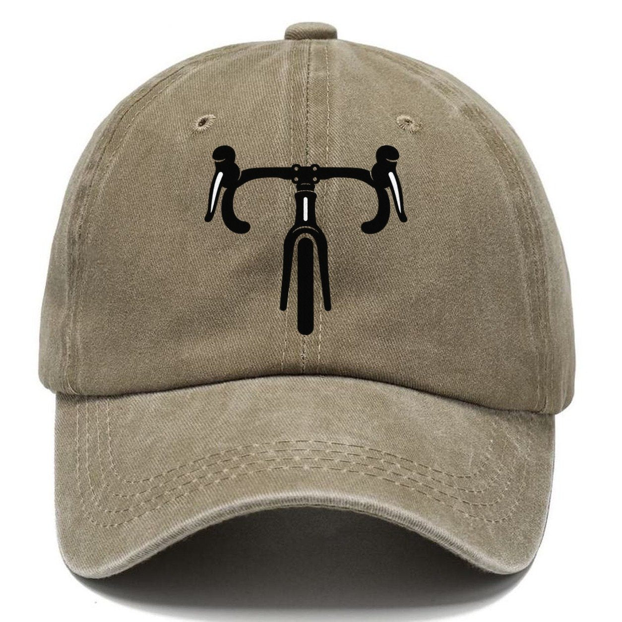 Drop Bar Silhouette Cycling Life Classic Cap – Warm Sand