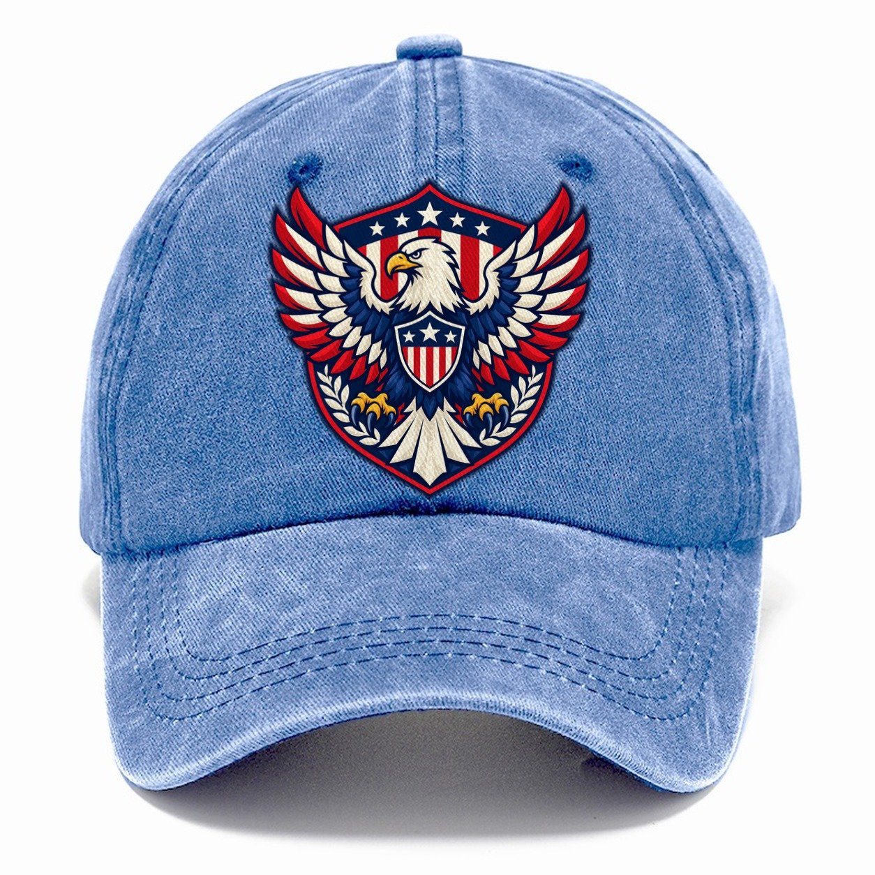 United States Minimal Emblem Country Logos Classic Cap – Summer Sky