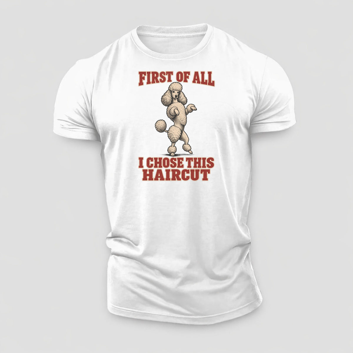 Standard Poodle Dog Declarations Cotton T-Shirt – White