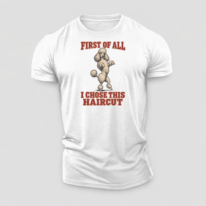 Standard Poodle Dog Declarations Cotton T-Shirt – White