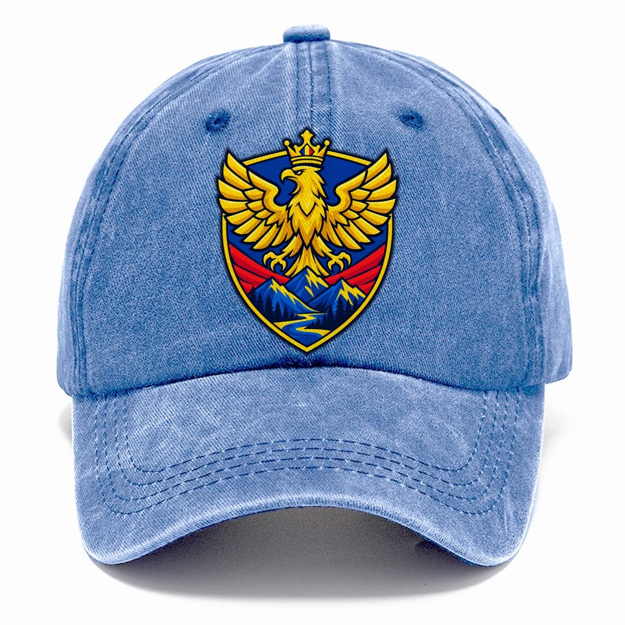 Romania Minimal Emblem Country Logos Classic Cap – Summer Sky