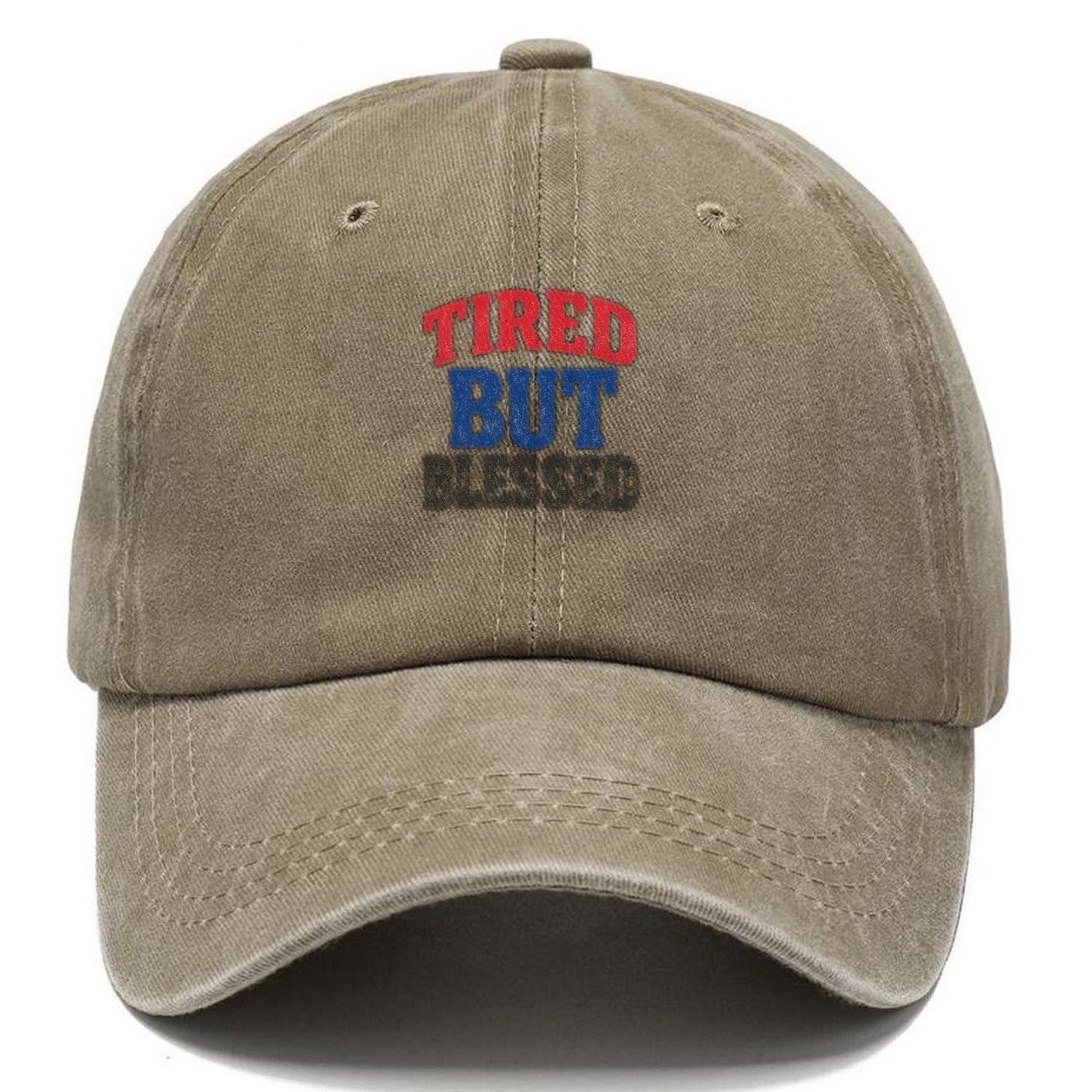 Tired Blessed Classic Cap – Warm Sand