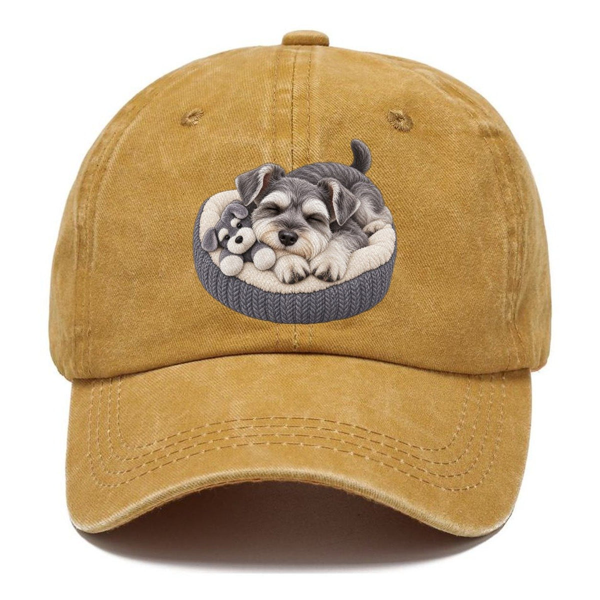 Miniature Schnauzer Silhouette Classic Cap – Golden Harvest