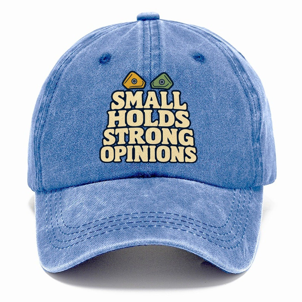 Small Holds Strong Opinions Rock Climbing Classic Cap – Summer Sky