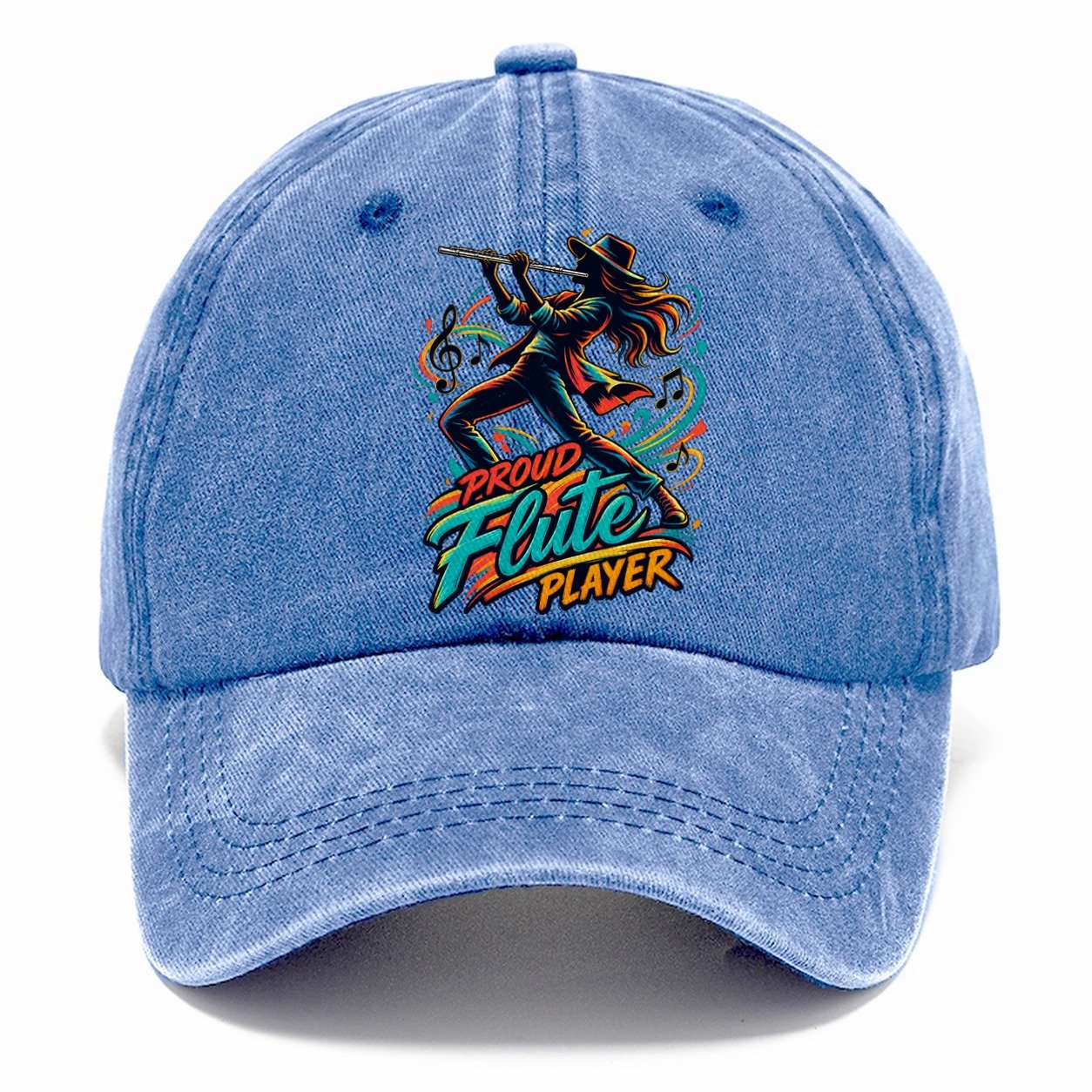 Proud Flute Player Music Instruments Classic Cap – Summer Sky