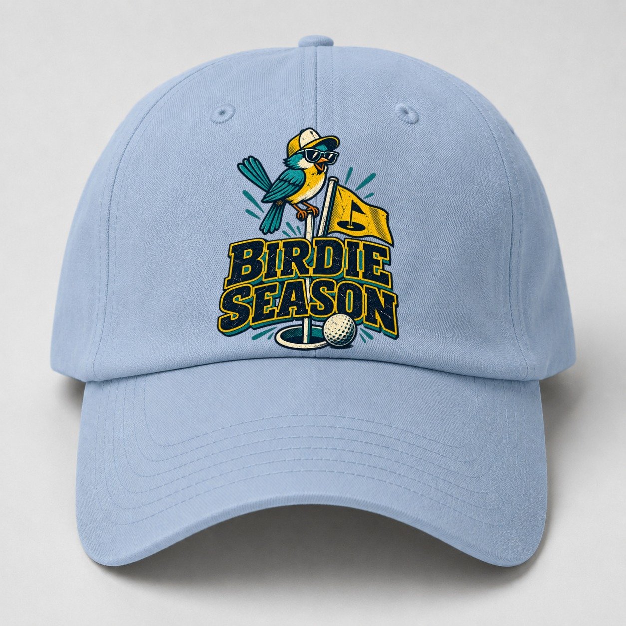 Birdie Season Golf Life Baseball Cap – Light Blue