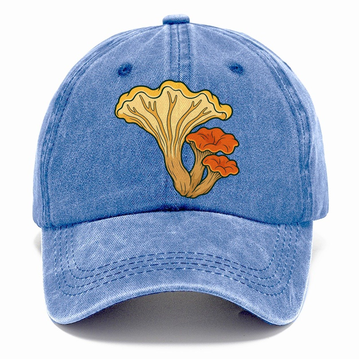 Chanterelle Cluster Foraging And Mycology Classic Cap – Summer Sky