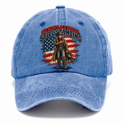Old Glory Old Bones Still Standing Old Man Strong Classic Cap – Summer Sky