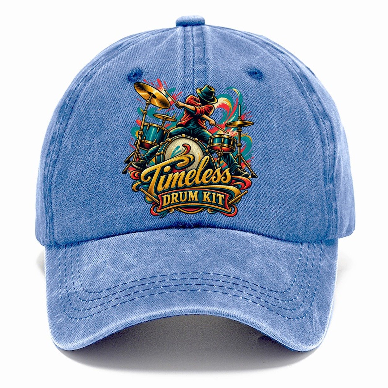 Timeless Drum Kit Music Instruments Classic Cap – Summer Sky