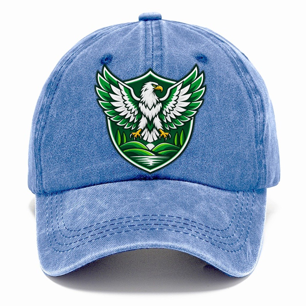 Nigeria Minimal Emblem Country Logos Classic Cap – Summer Sky