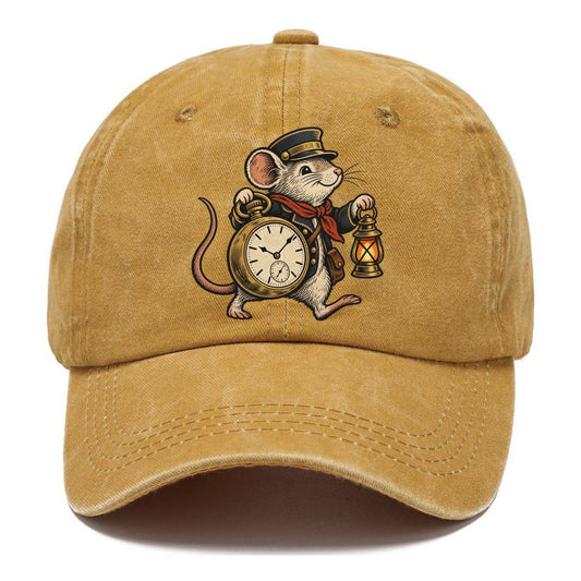 Mouse Train Conductor Sundown Familiars Classic Cap – Golden Harvest