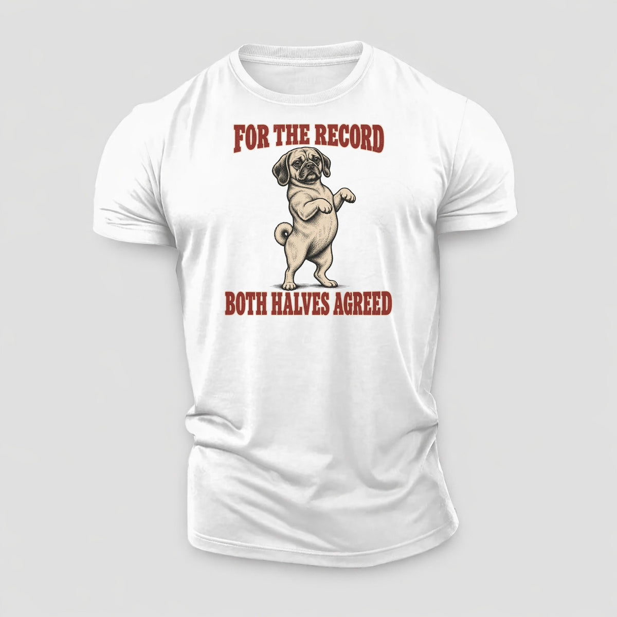 Puggle Dog Declarations Cotton T-Shirt – White