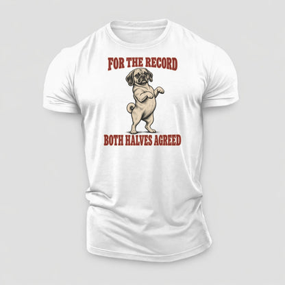 Puggle Dog Declarations Cotton T-Shirt – White