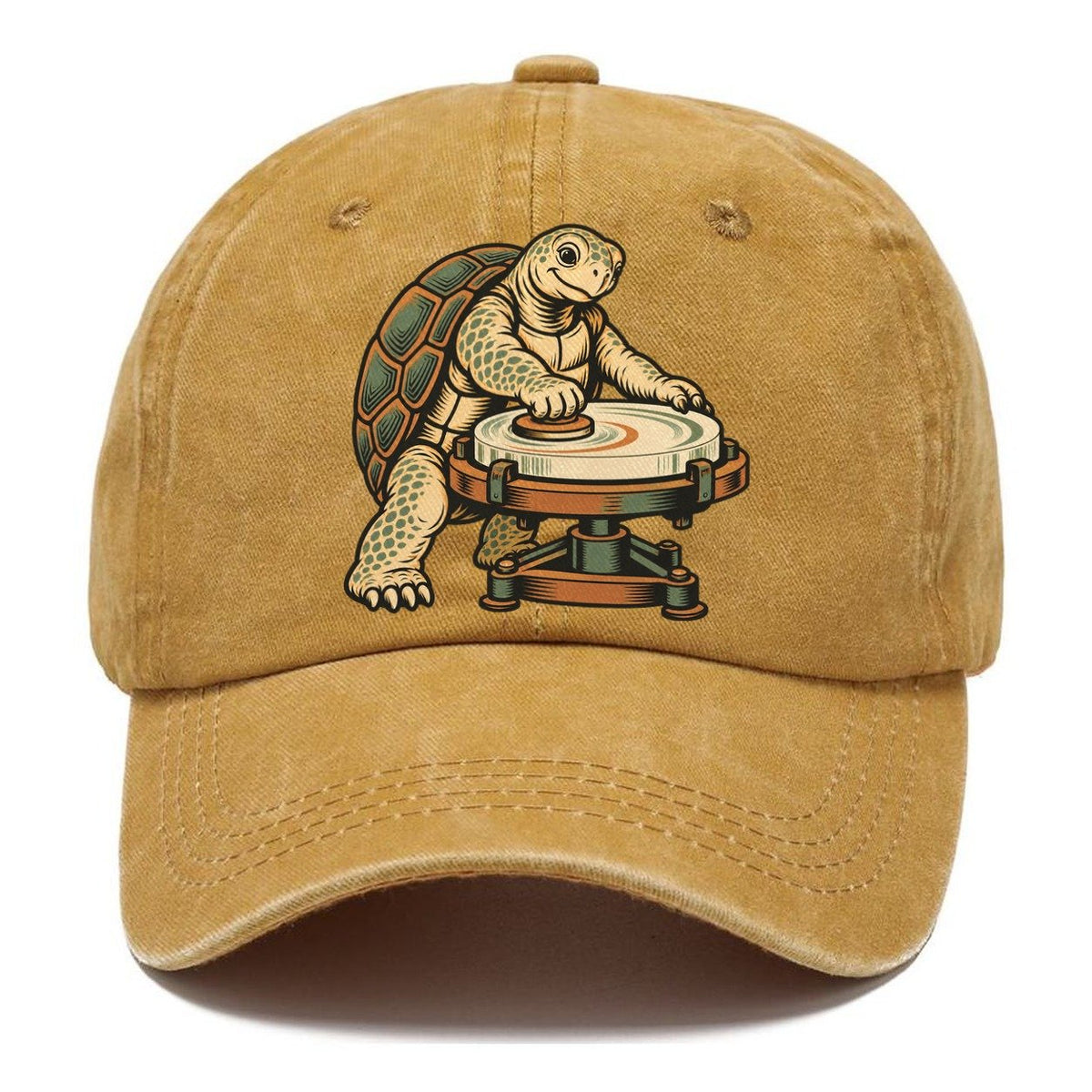 Turtle Lens Grinder Sundown Familiars Classic Cap – Golden Harvest