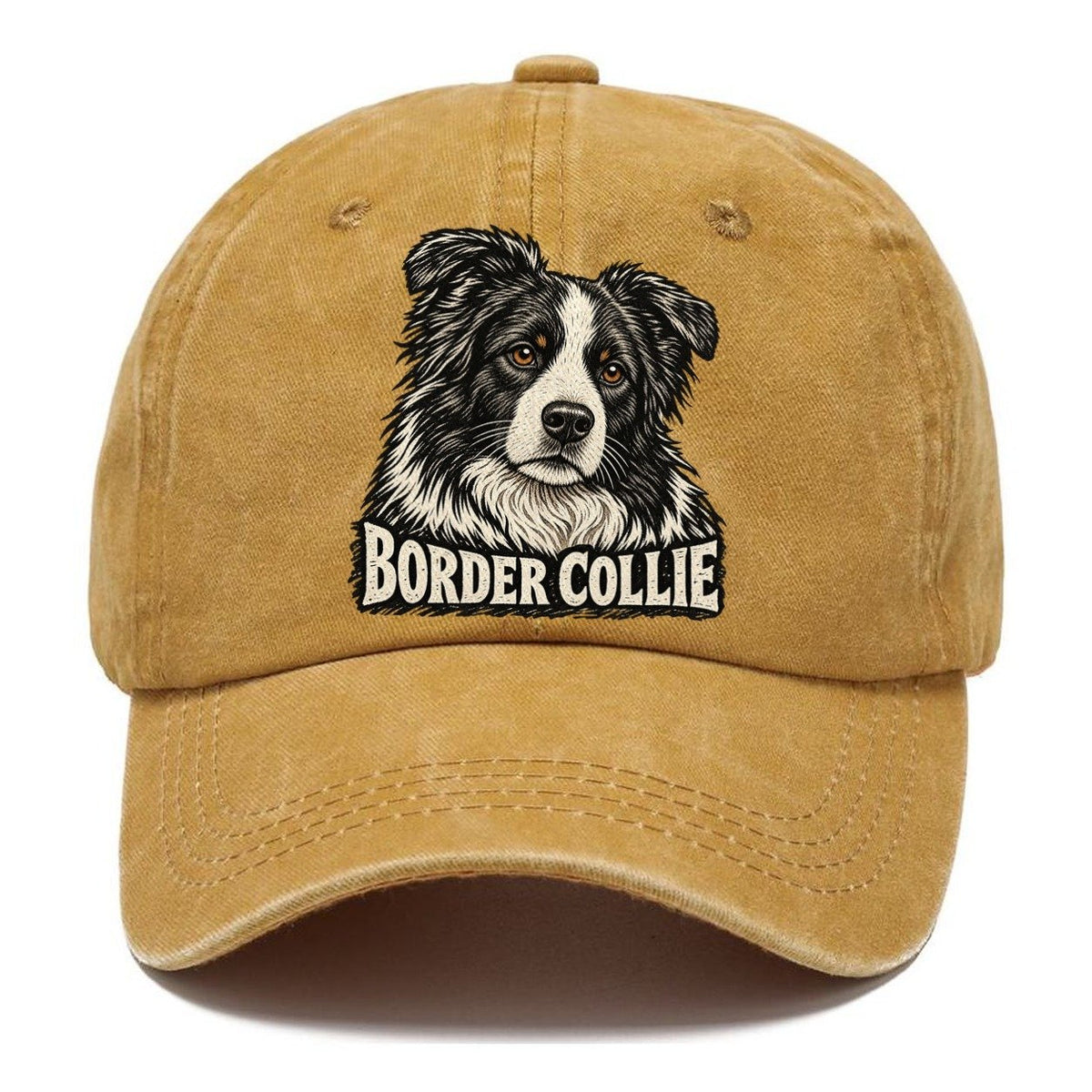 Border Collie Portrait Classic Cap – Golden Harvest
