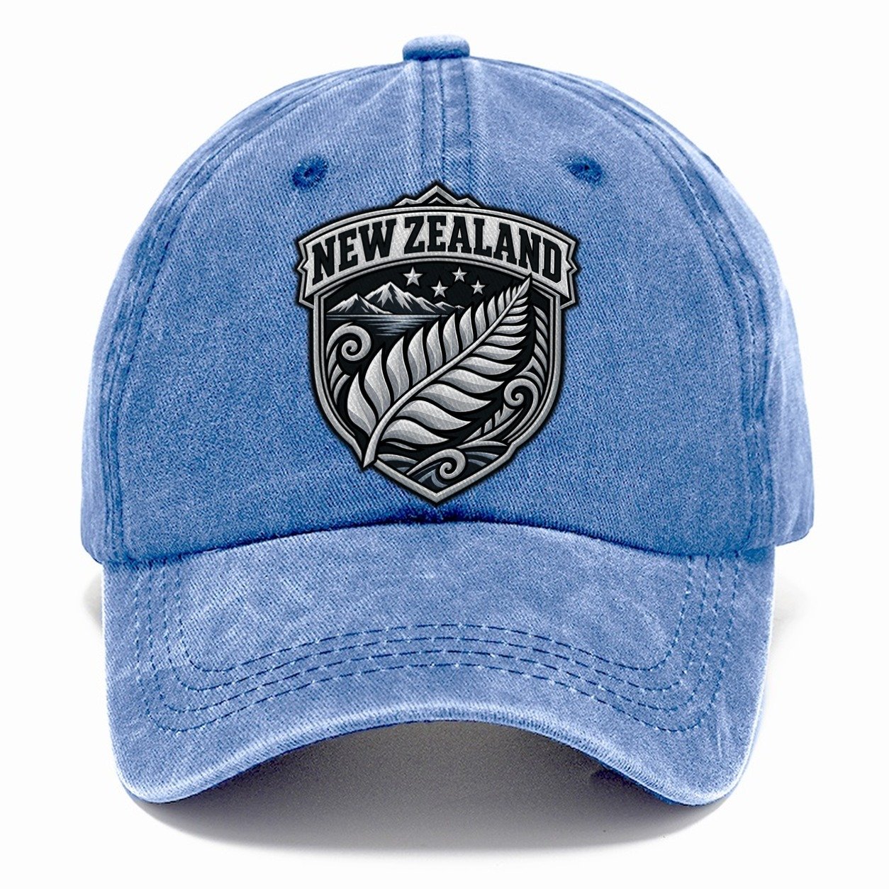 New Zealand Retro Badge Country Logos Classic Cap – Summer Sky