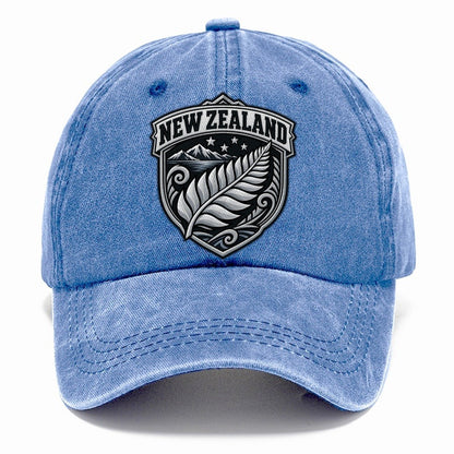 New Zealand Retro Badge Country Logos Classic Cap – Summer Sky