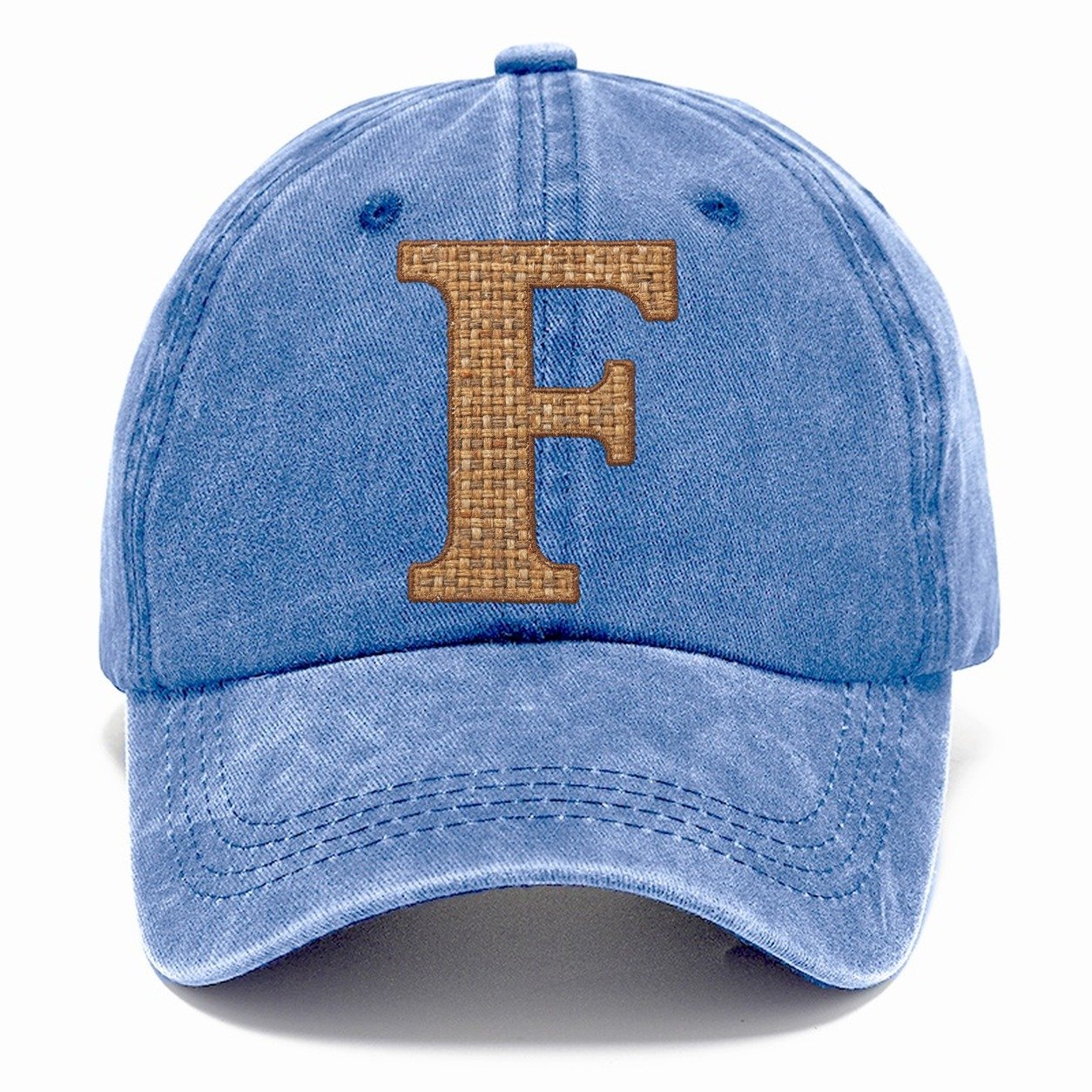 Woven Tweed F Monogram Classic Cap – Summer Sky