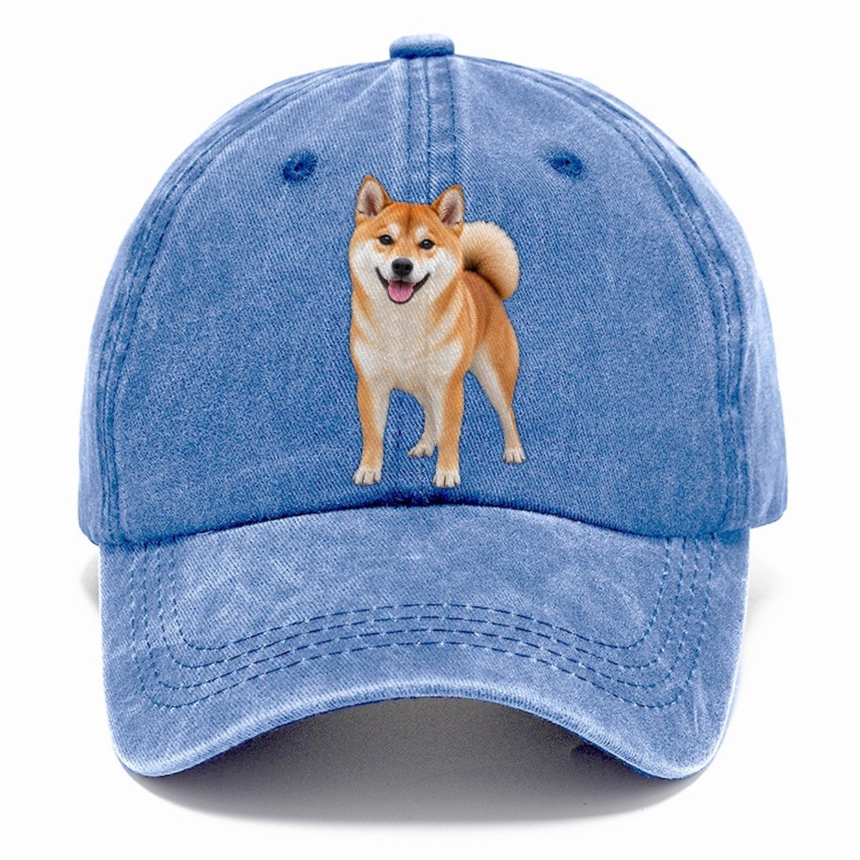Shiba Inu Standing Top Breeds Classic Cap – Summer Sky