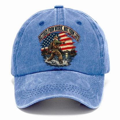 Retired From Work Not From Life Old Man Strong Classic Cap – Summer Sky