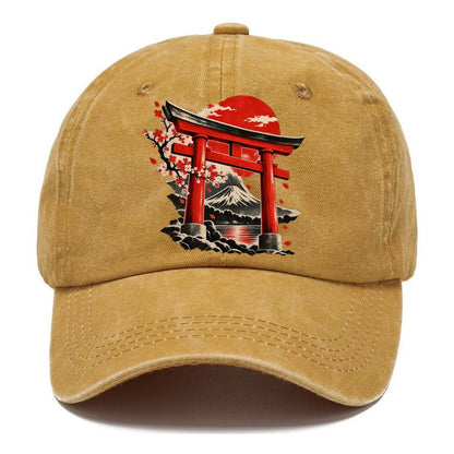 Torii Gate Mount Fuji Blossoms Classic Cap – Golden Harvest