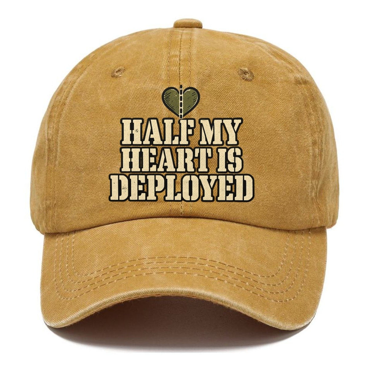 Half My Heart Is Deployed Barracks Wit Classic Cap – Golden Harvest