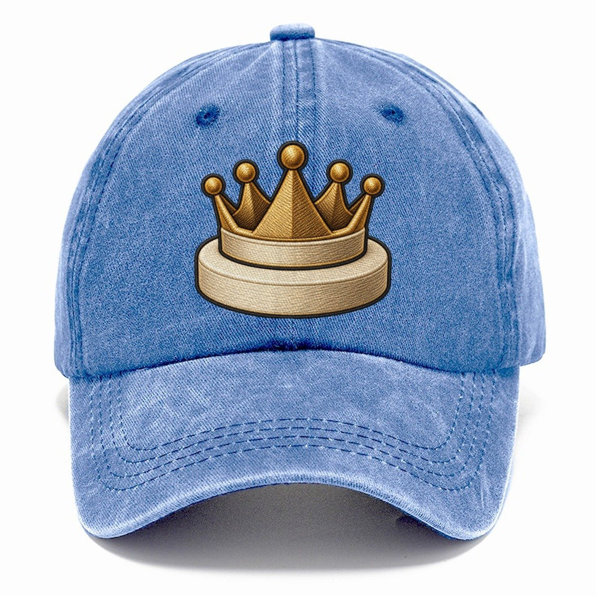 Crown Token On A Round Base Board Games Classic Cap – Summer Sky