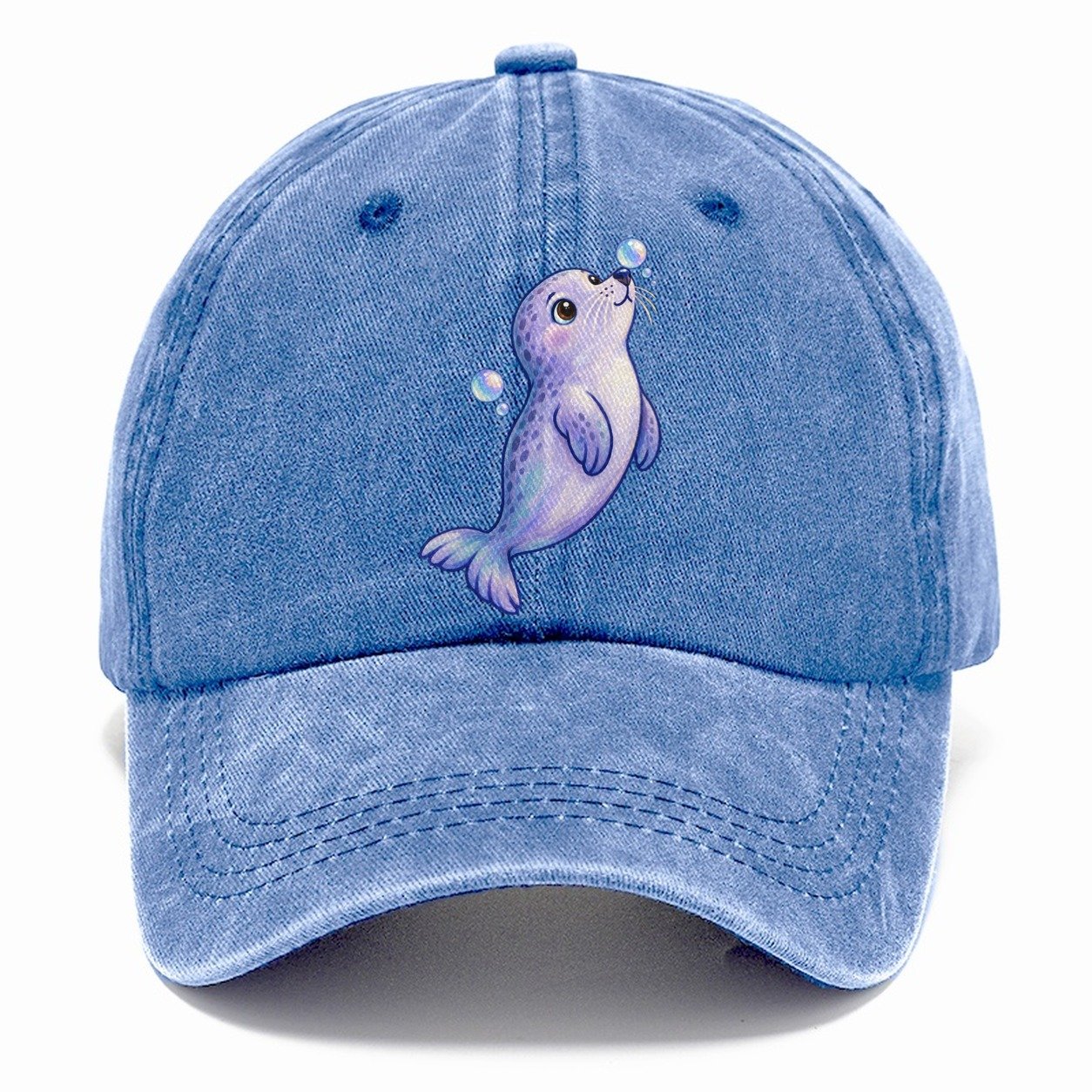 Seal Bubble Snoot Sea Sprite Classic Cap – Summer Sky