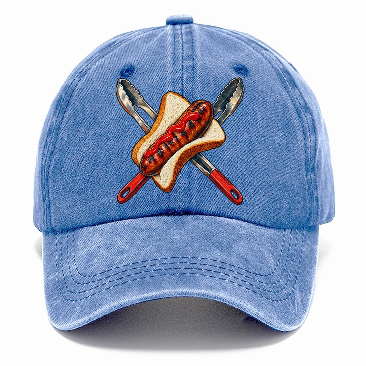 Sausage Sizzle Bread And Tongs Australia Cultural Icons Classic Cap – Summer Sky