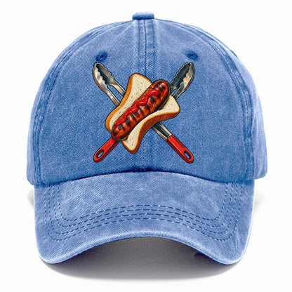 Sausage Sizzle Bread And Tongs Australia Cultural Icons Classic Cap – Summer Sky