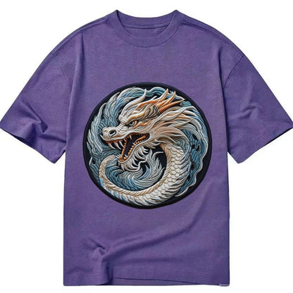 Dragon Zodiac Sign Classic T-shirt – Purple