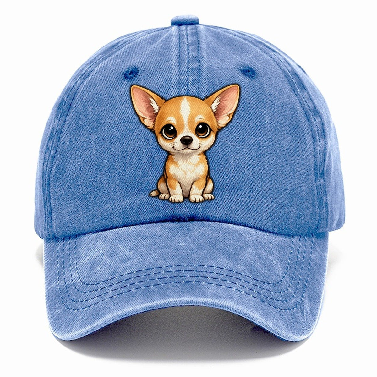 Chihuahua Sitting Sweetheart Classic Cap – Summer Sky