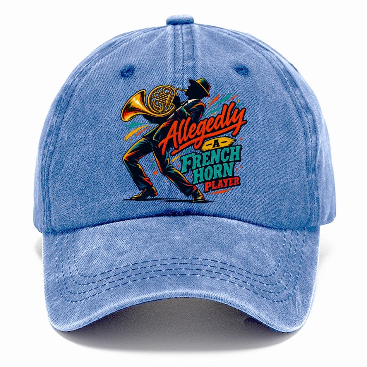 Allegedly A French Horn Player Music Instruments Classic Cap – Summer Sky