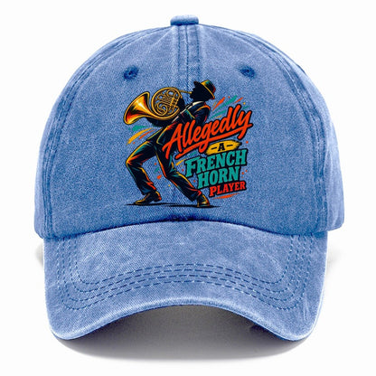 Allegedly A French Horn Player Music Instruments Classic Cap – Summer Sky
