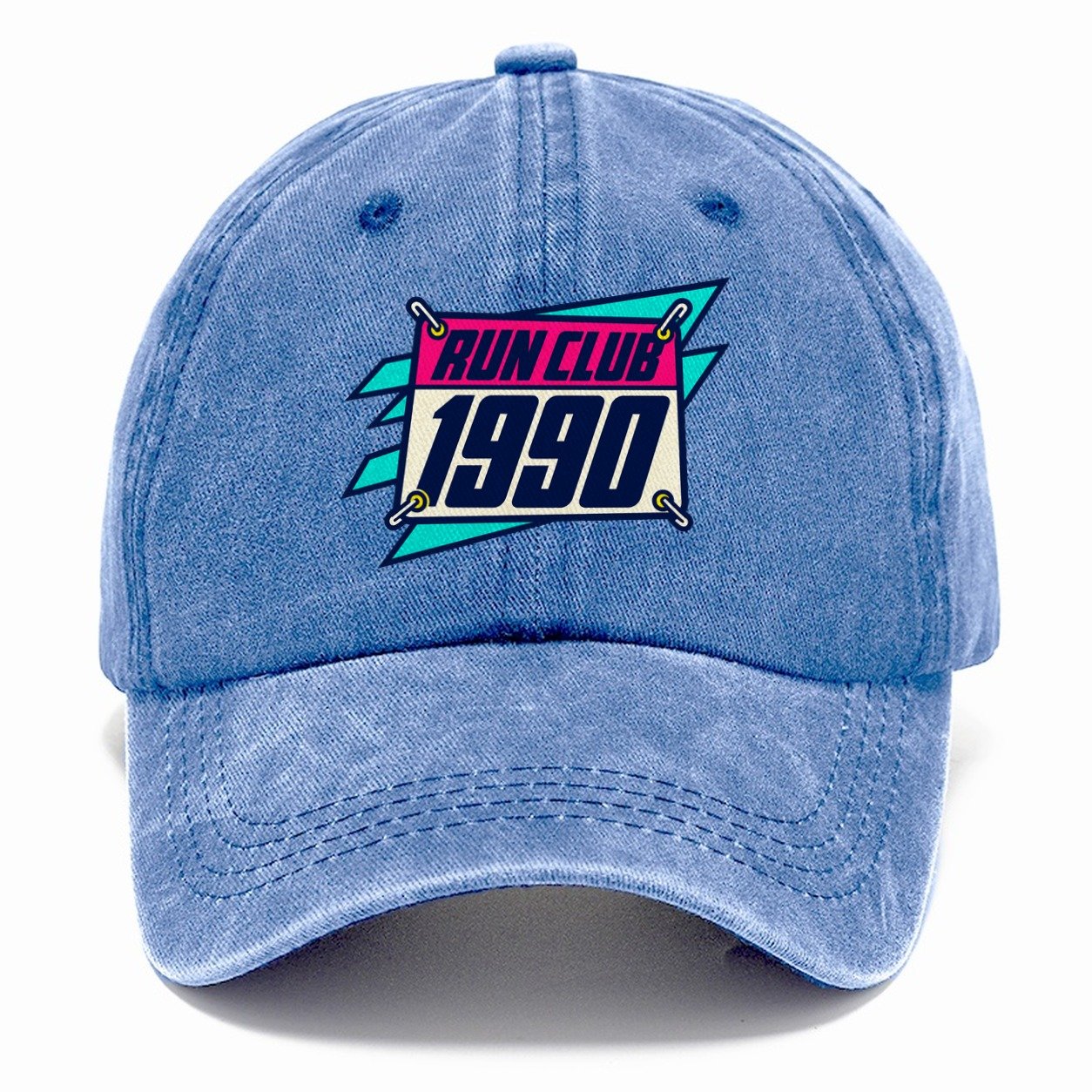 Race Bib 1990 Run Club 90S Running Clubs Classic Cap – Summer Sky