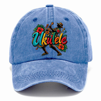 Ukulele Wordmark Music Instruments Classic Cap – Summer Sky