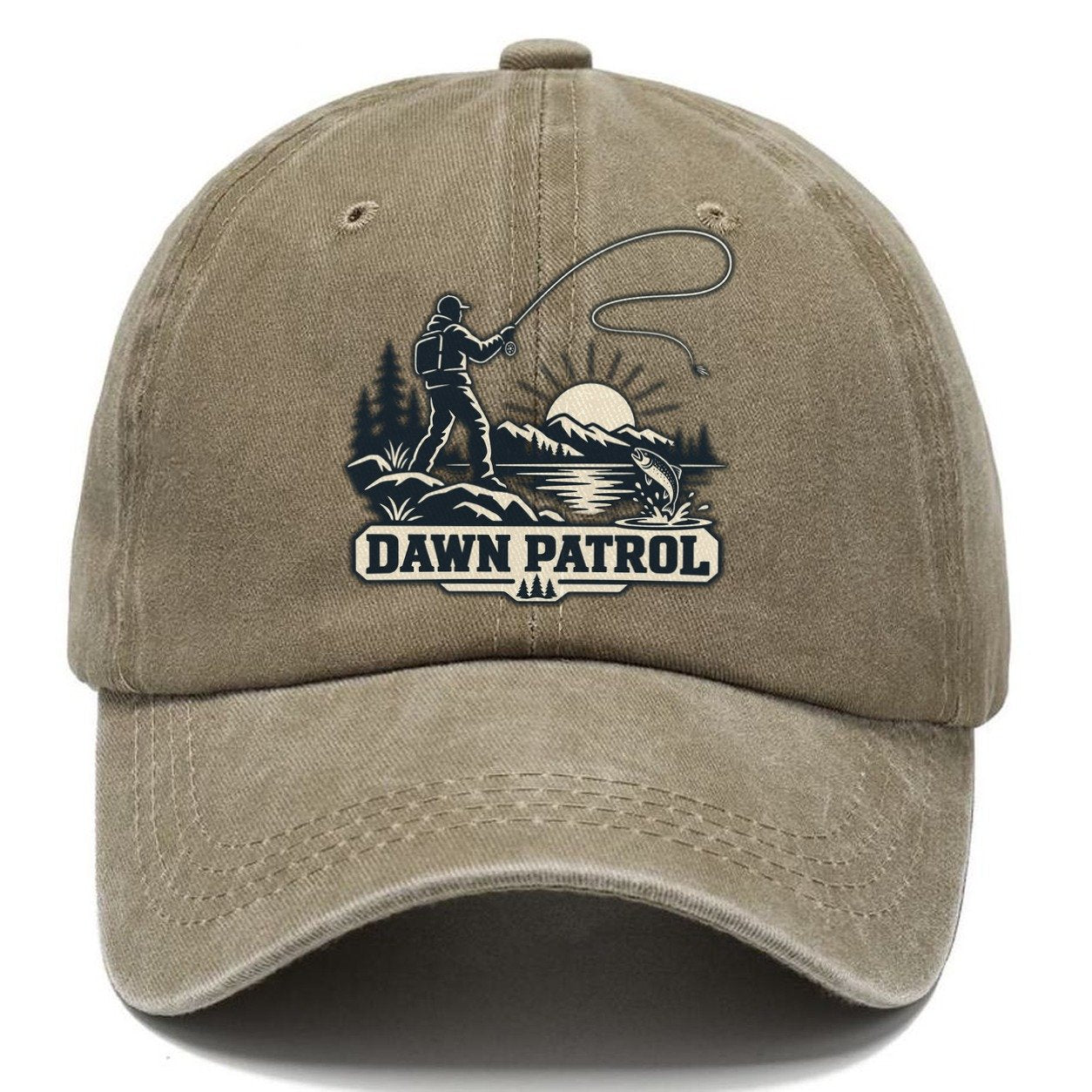 Dawn Patrol Angler Fishing Elegant Classic Cap – Warm Sand