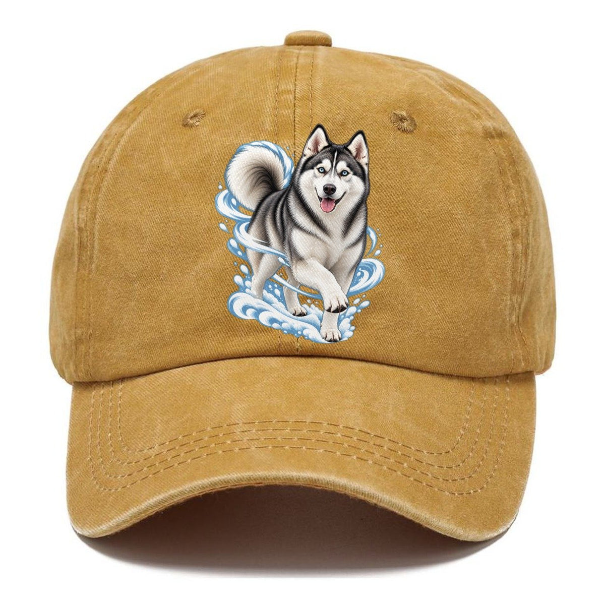 Blue-Eyed Husky Snow Swirl Classic Cap – Golden Harvest