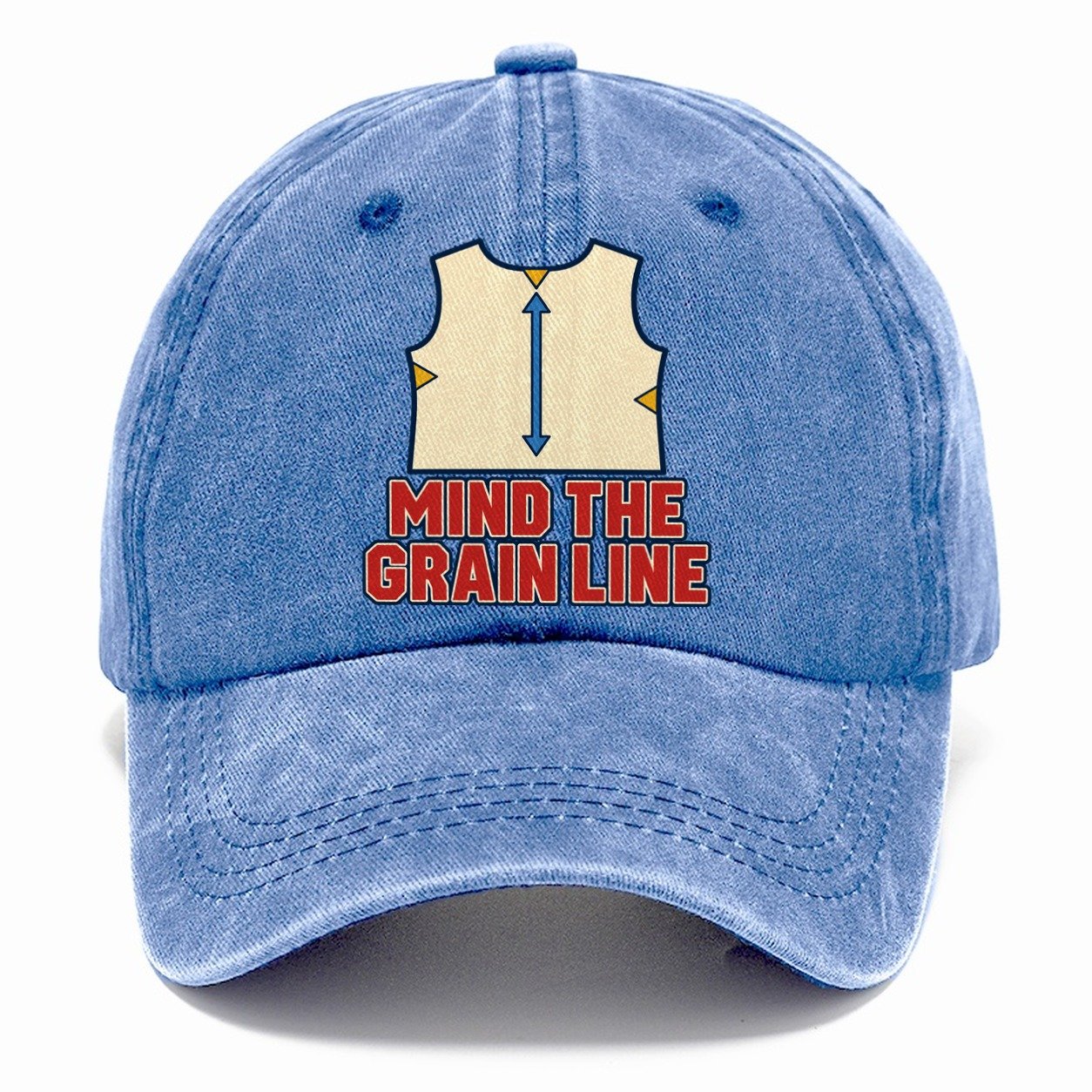 Mind The Grain Line Sewing And Quilting Classic Cap – Summer Sky
