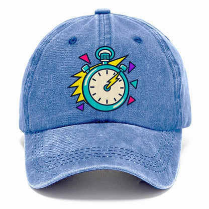 Lightning Stopwatch 90S Running Clubs Classic Cap – Summer Sky