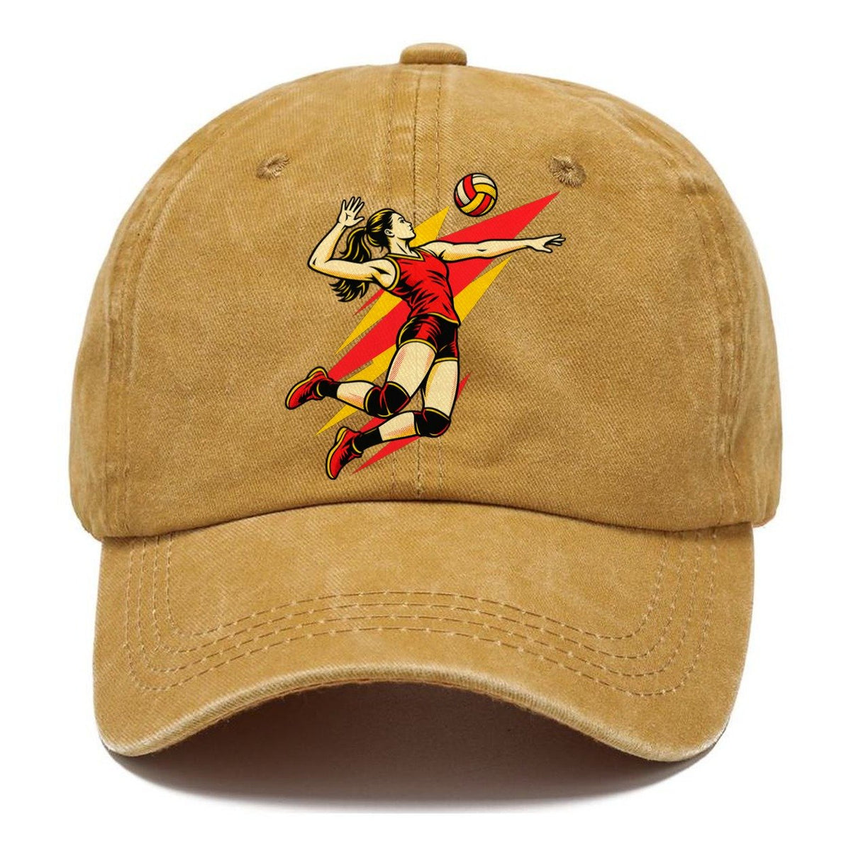 Volleyball Spike Pop Art Classic Cap – Golden Harvest
