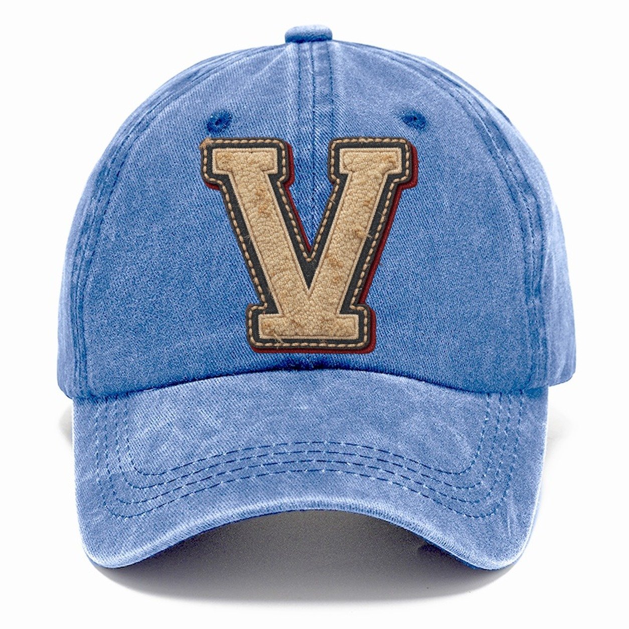 Varsity Chenille V Monogram Classic Cap – Summer Sky