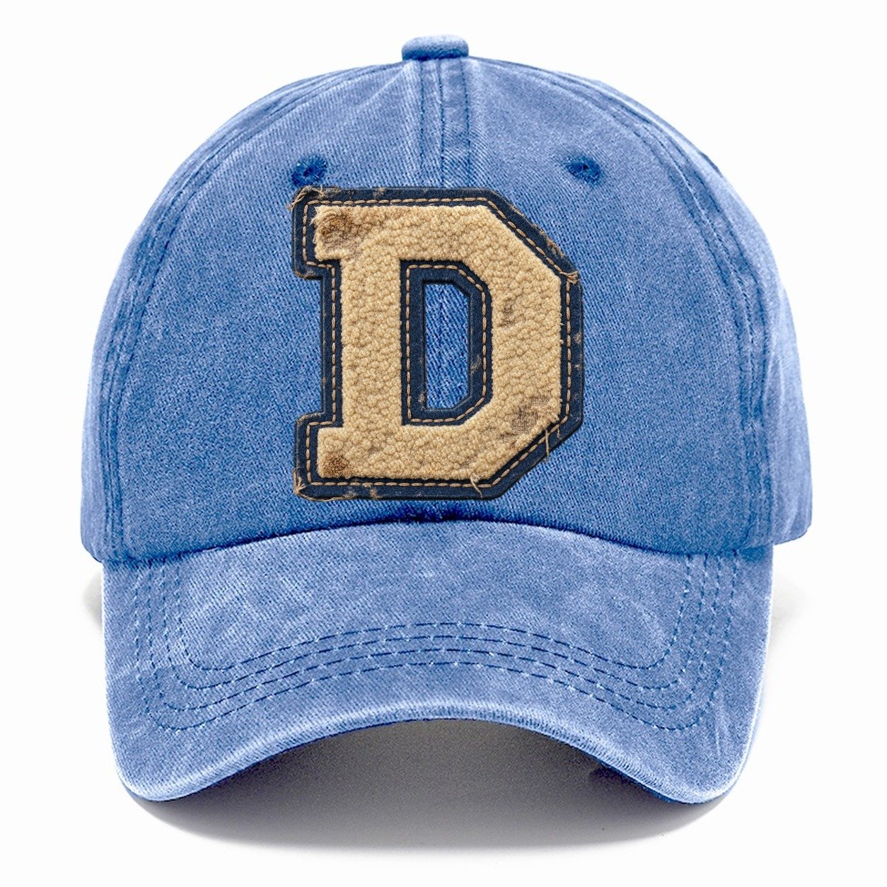 Varsity Chenille D Monogram Classic Cap – Summer Sky