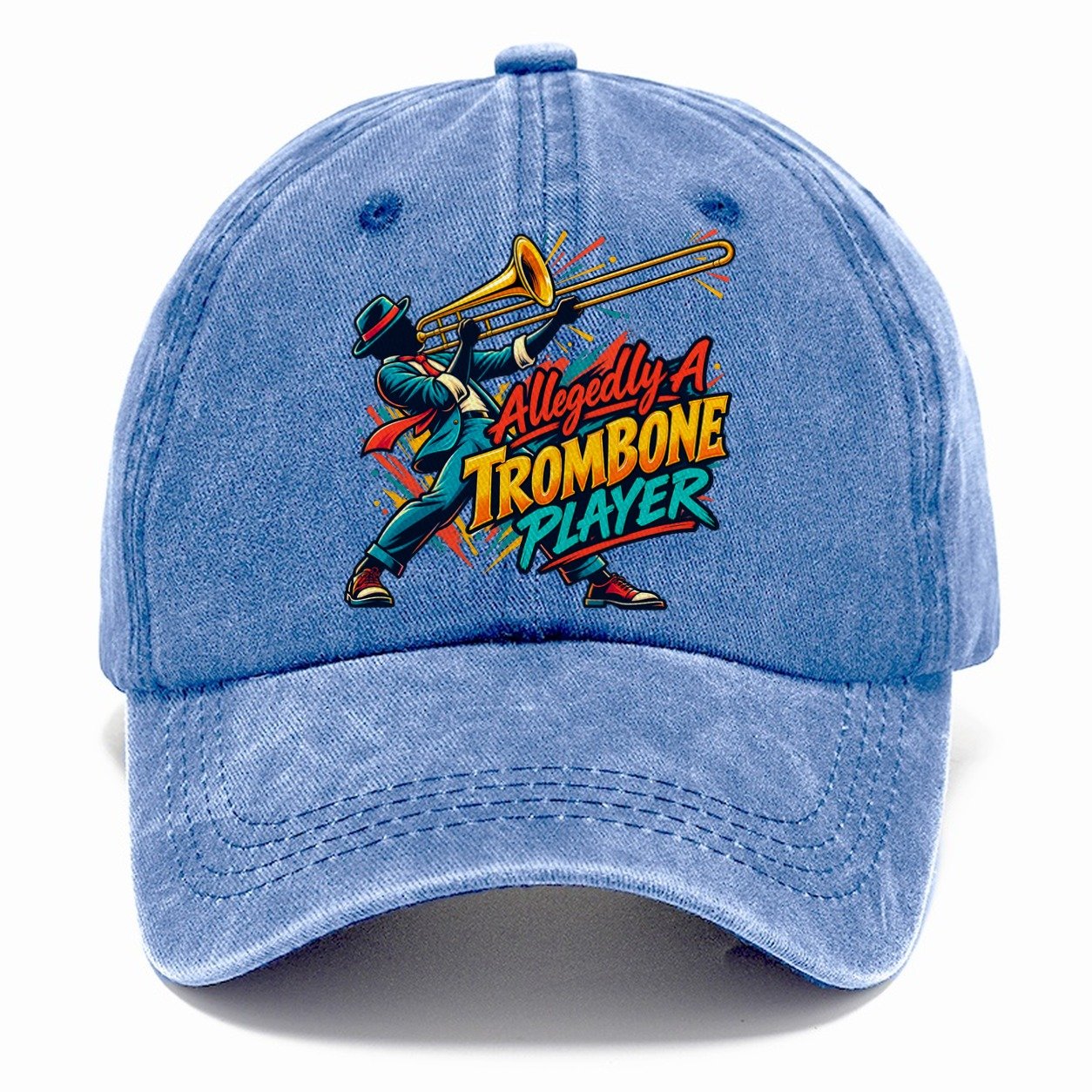 Allegedly A Trombone Player Music Instruments Classic Cap – Summer Sky