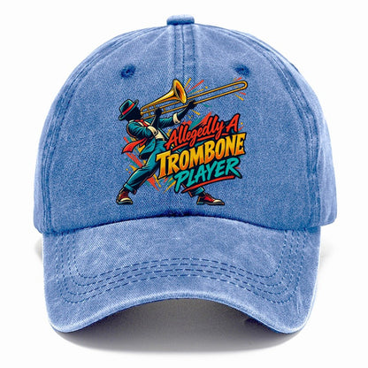 Allegedly A Trombone Player Music Instruments Classic Cap – Summer Sky