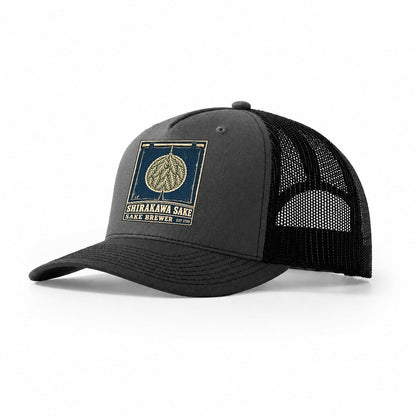 Shirakawa Sake Brewery Noren Trade Co Trucker Hat – Dark Grey Black