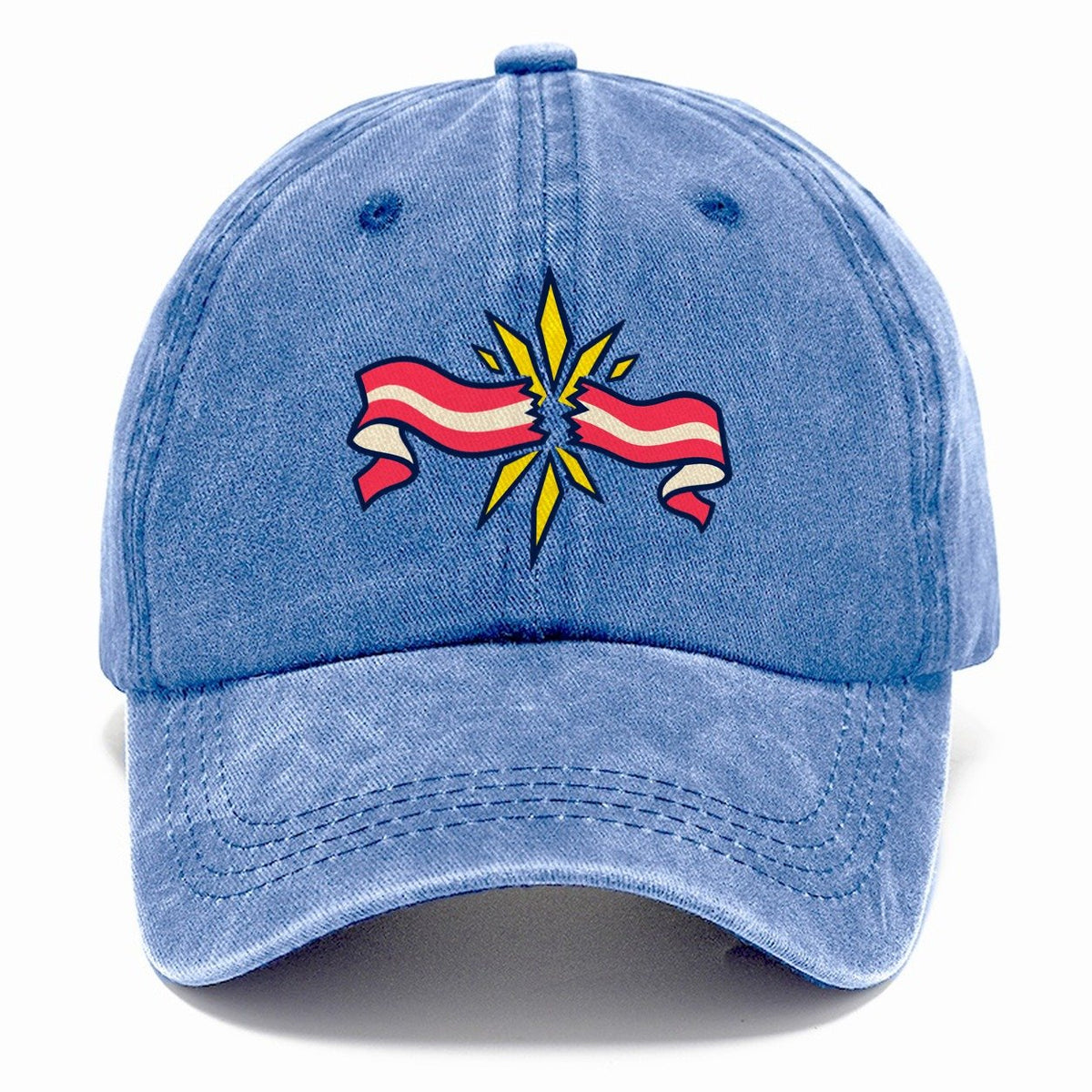 Finish Tape Burst 90S Running Clubs Classic Cap – Summer Sky