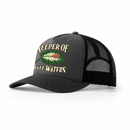 Keeper Of Small Waters Aquarium Keeping Trucker Hat – Dark Grey Black